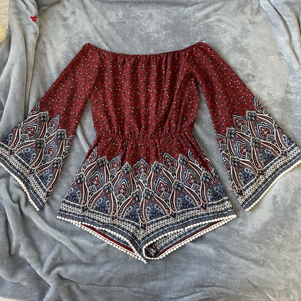 Flowy Sleeve Romper